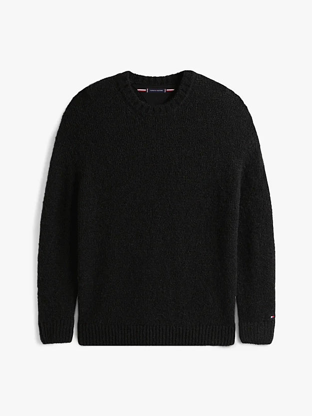Crew Neck Jumper With Alpaca