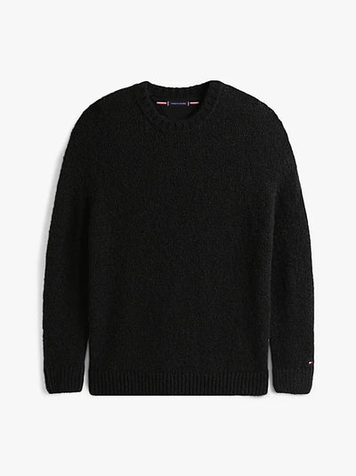 Crew Neck Jumper With Alpaca