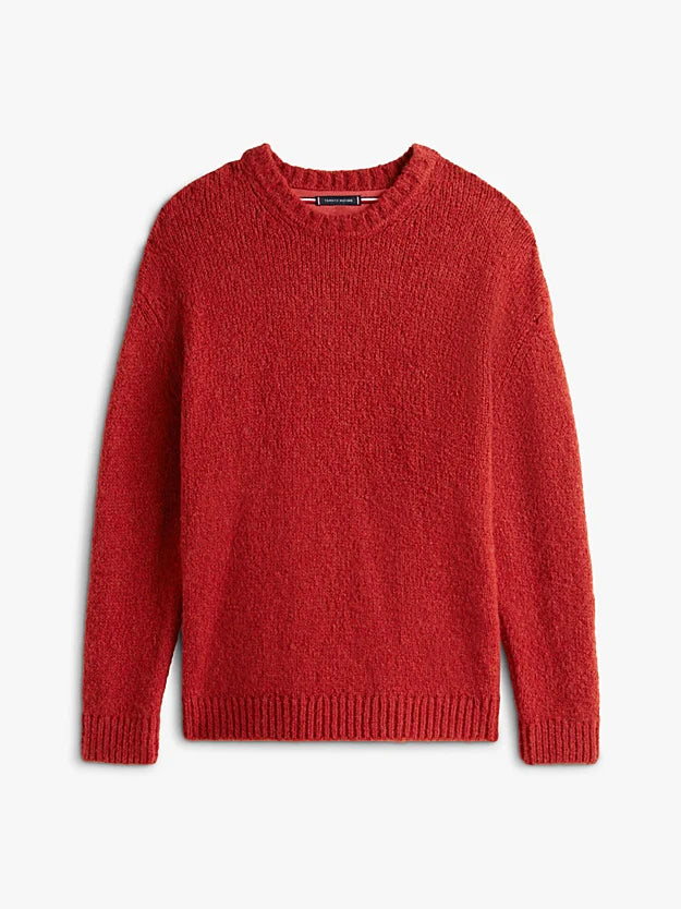 Crew Neck Jumper With Alpaca