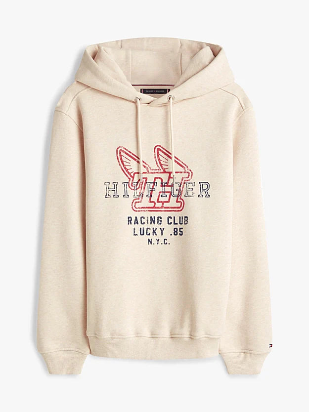 Graphic Terry Drawstring Hoody