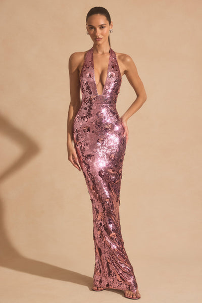 Nolira Halterneck Maxi Dress